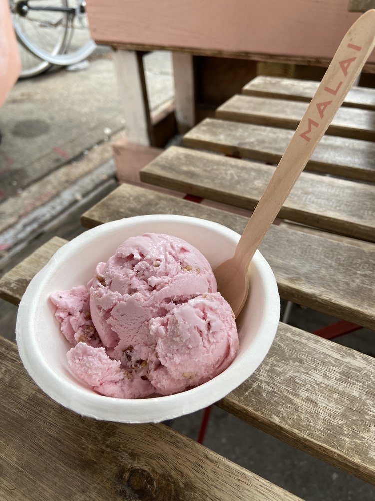 Rose with Cinnamon Roasted Almonds (pint price) at Malai