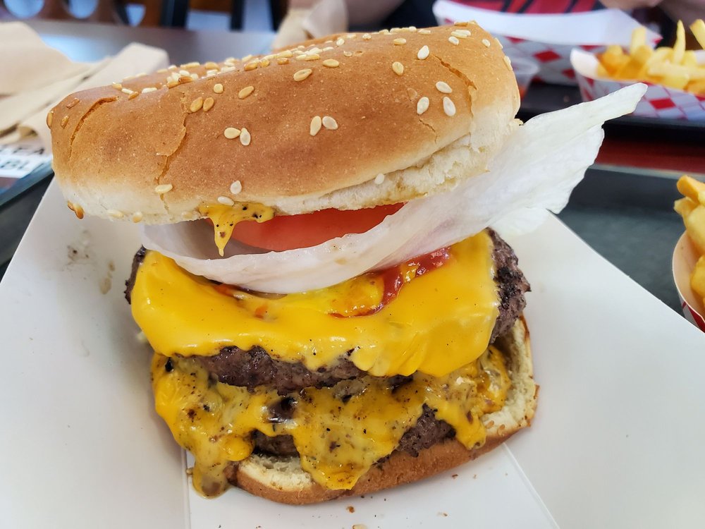 Juicy Super Cheeseburger 1/2lb at Juicy Burger