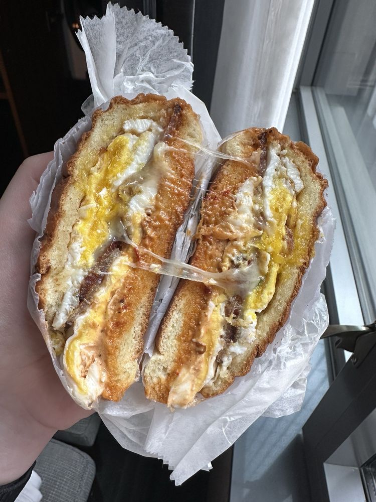 Egg Sandwich with Bacon and Cheese at Rex