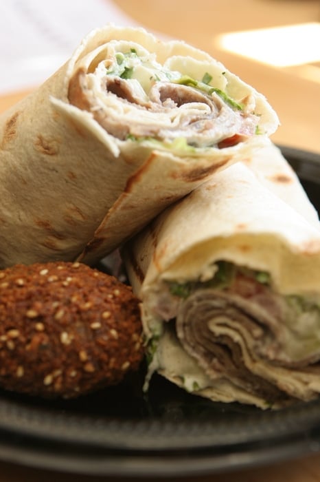 Beef & Lamb Gyro Wrap at Oasis Grill