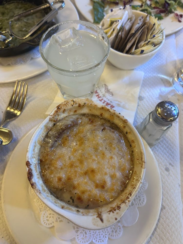 Onion Soup Gratinée at Balthazar