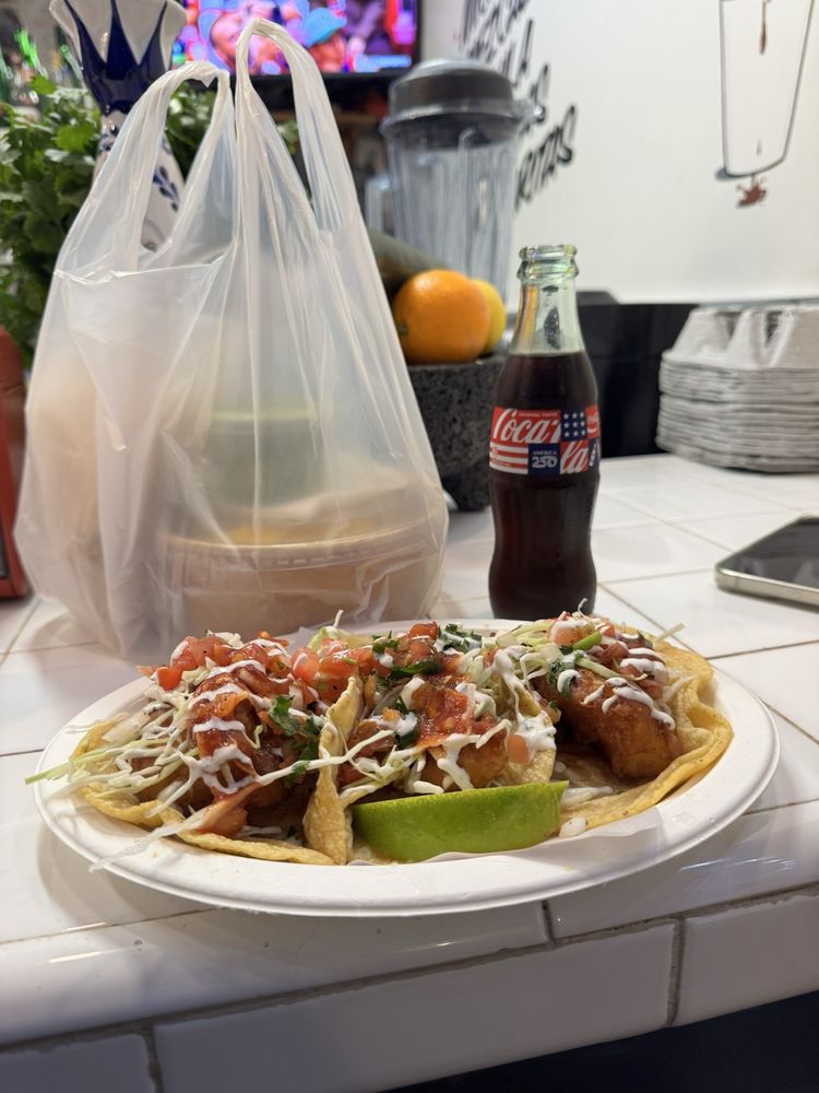 Fish Taco at Los Mariscos