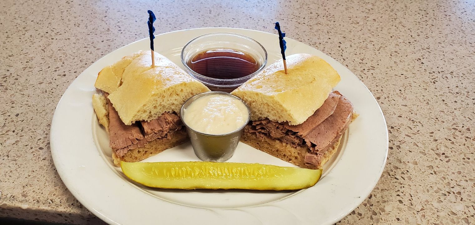 French Dip w/ Fries at Gunther's Restaurant & Catering