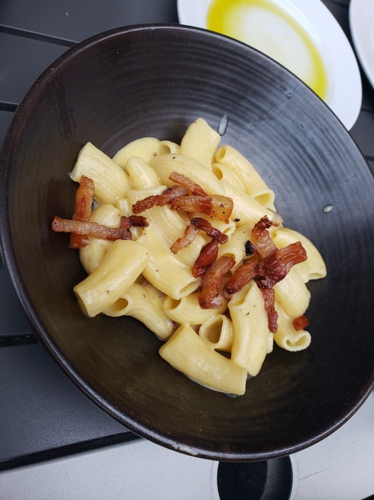 Rigatoni alla Carbonara at 54 Mint Cucina Romana