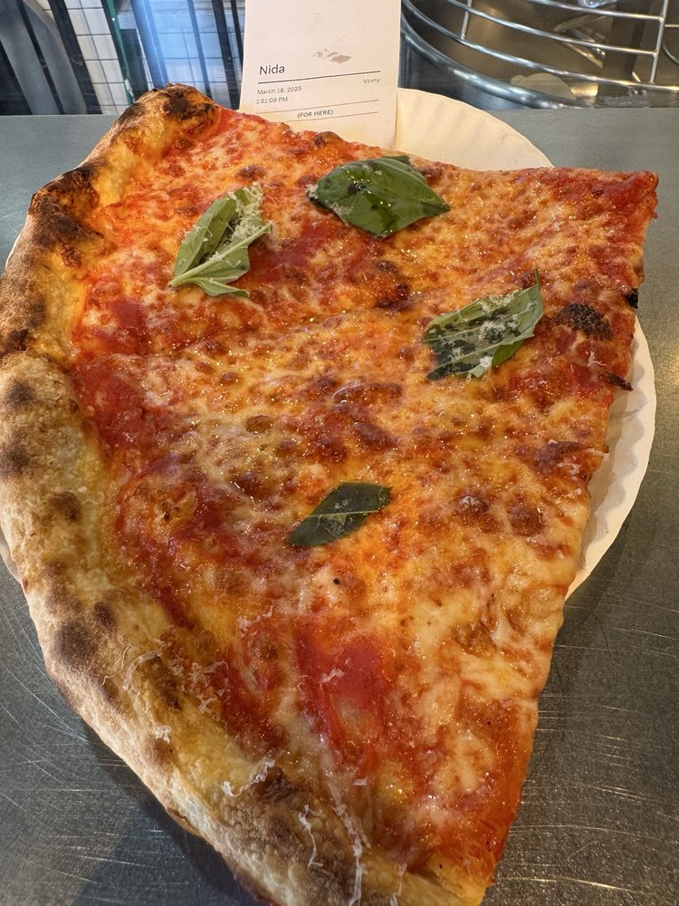 Margherita Slice at L'Industrie Pizzeria