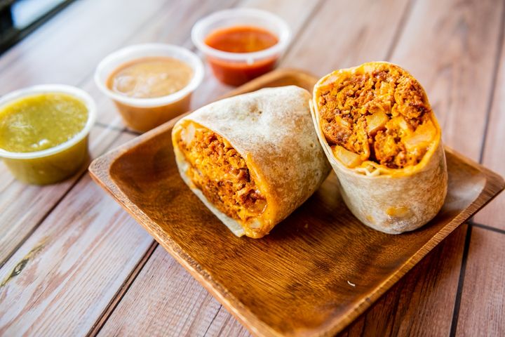 Chorizo Breakfast Burrito at Greenlee's Bakery
