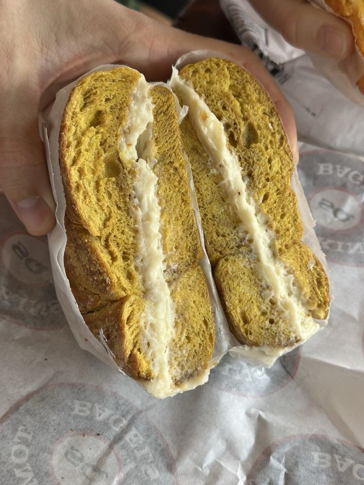 Bagel with House Made Cream Cheese at Tompkins Square Bagels