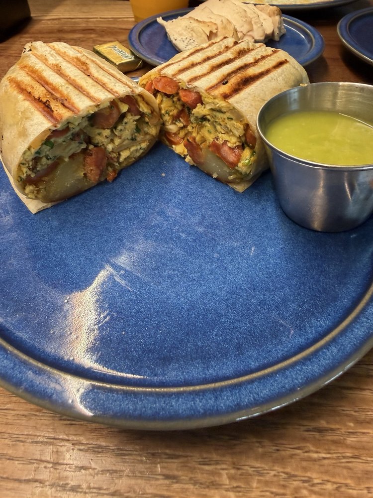 Chorizo Breakfast Burrito at Little Collins