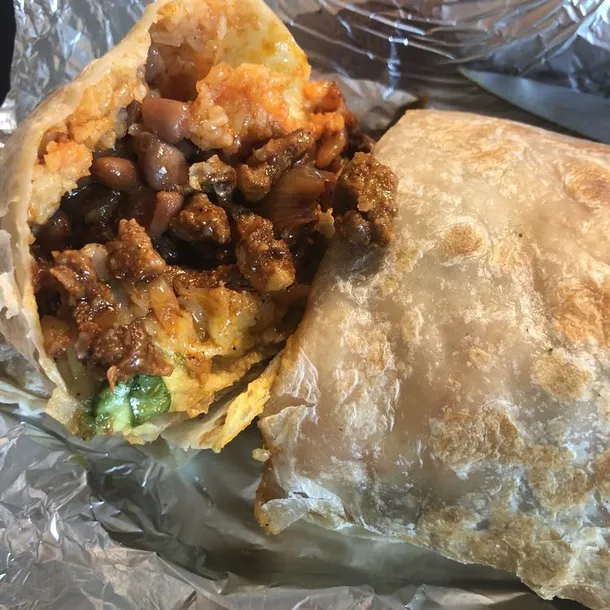 Carnitas Super Burrito at Imperio Taqueria