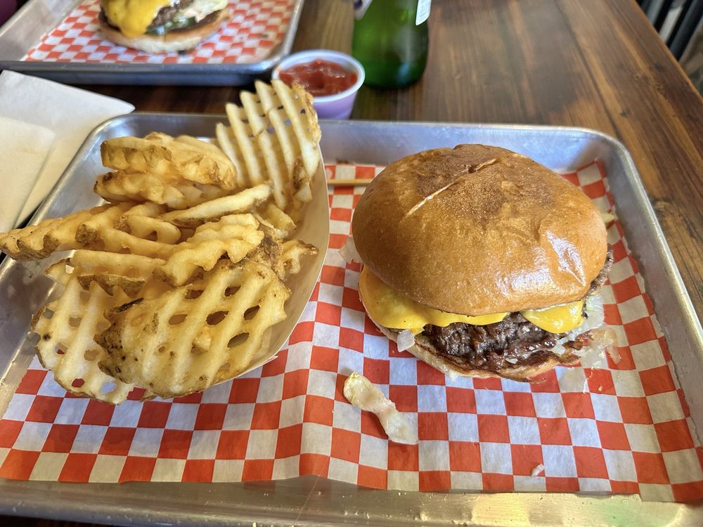 Hella Good Cheeseburger at Hella Good Burger