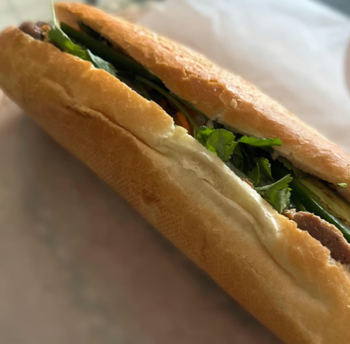 1. Banh Mi Thit Nuong / Grilled Pork at Thanh Huong Sandwiches (N Capitol Ave)