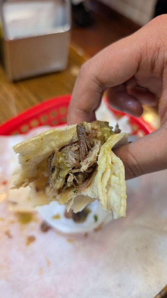 Taco (Carnitas) at La Taqueria