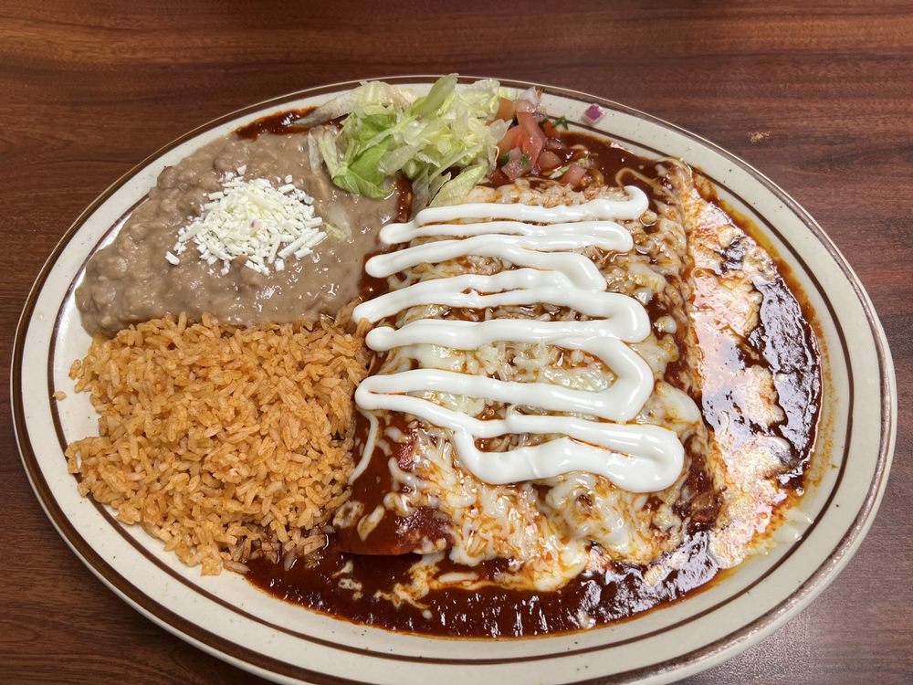 Enchiladas Rojas (Cheese) at Doña María Mexican Restaurant