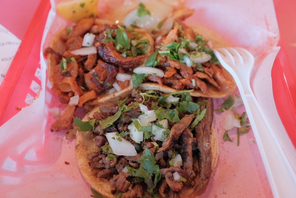 Al Pastor Tacos at Tacos Los Tres Reyes (Monroe)