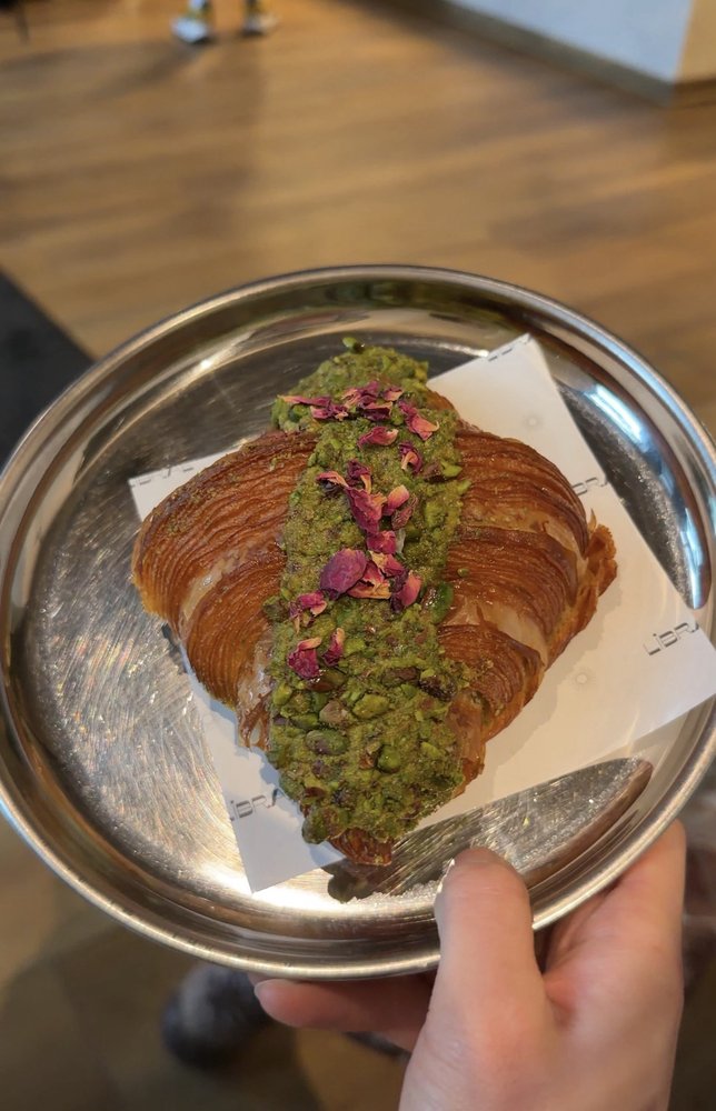 Rose Pistachio Croissant at Librae Bakery