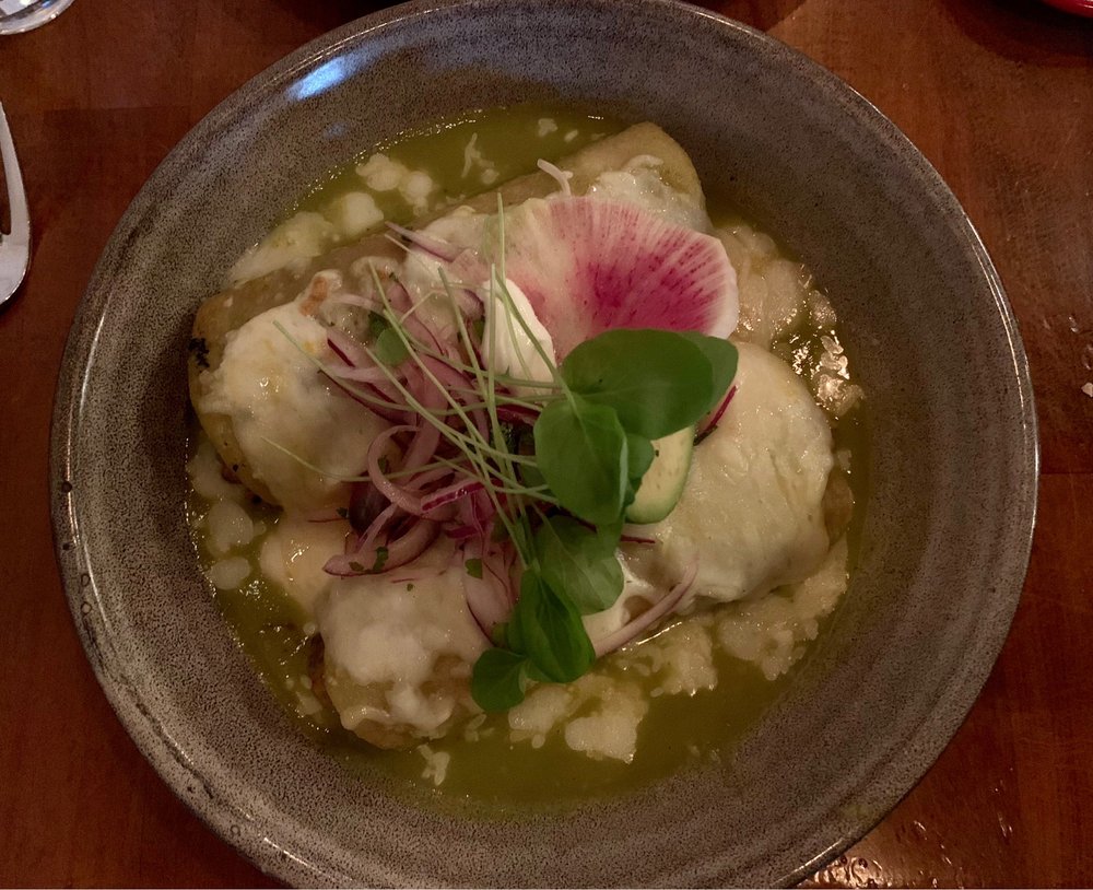 Chicken Enchiladas at Chela