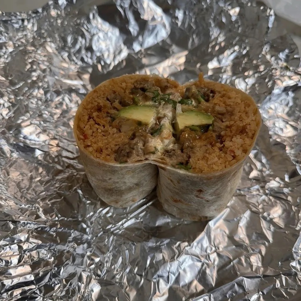 Carnitas Super Burrito at Jalisco Taqueria