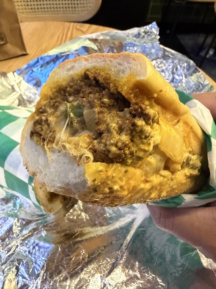 Chapli Kabob Chopped Cheese (Beef) at Nishaan