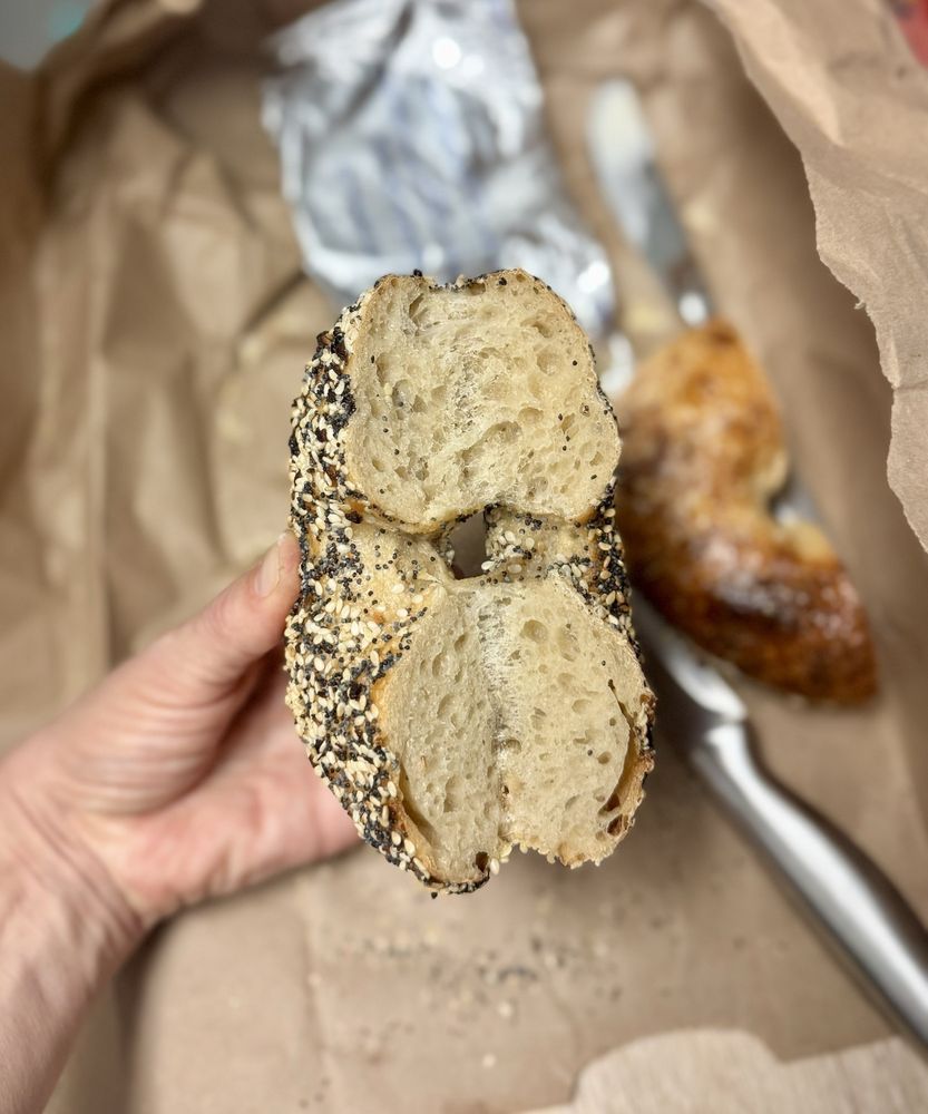 Sourdough Bagel at Bones Bagels