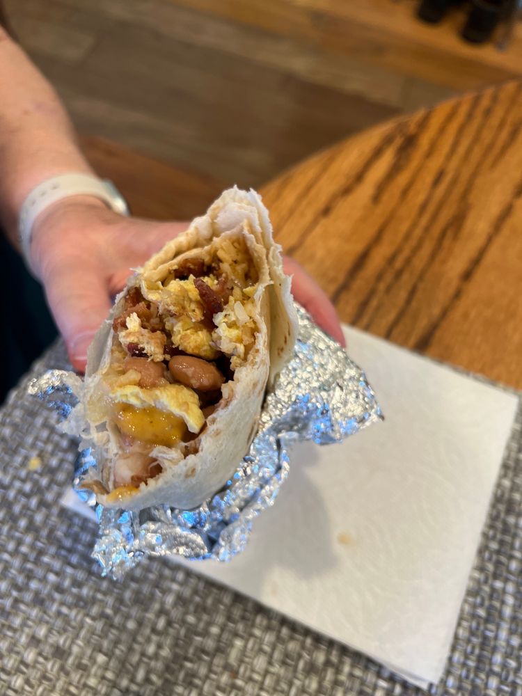 Breakfast Burrito at La Victoria Taqueria