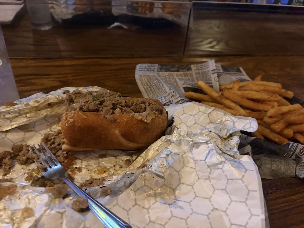 Authentic Cheesesteak at Olde City Cheesesteaks & Brew