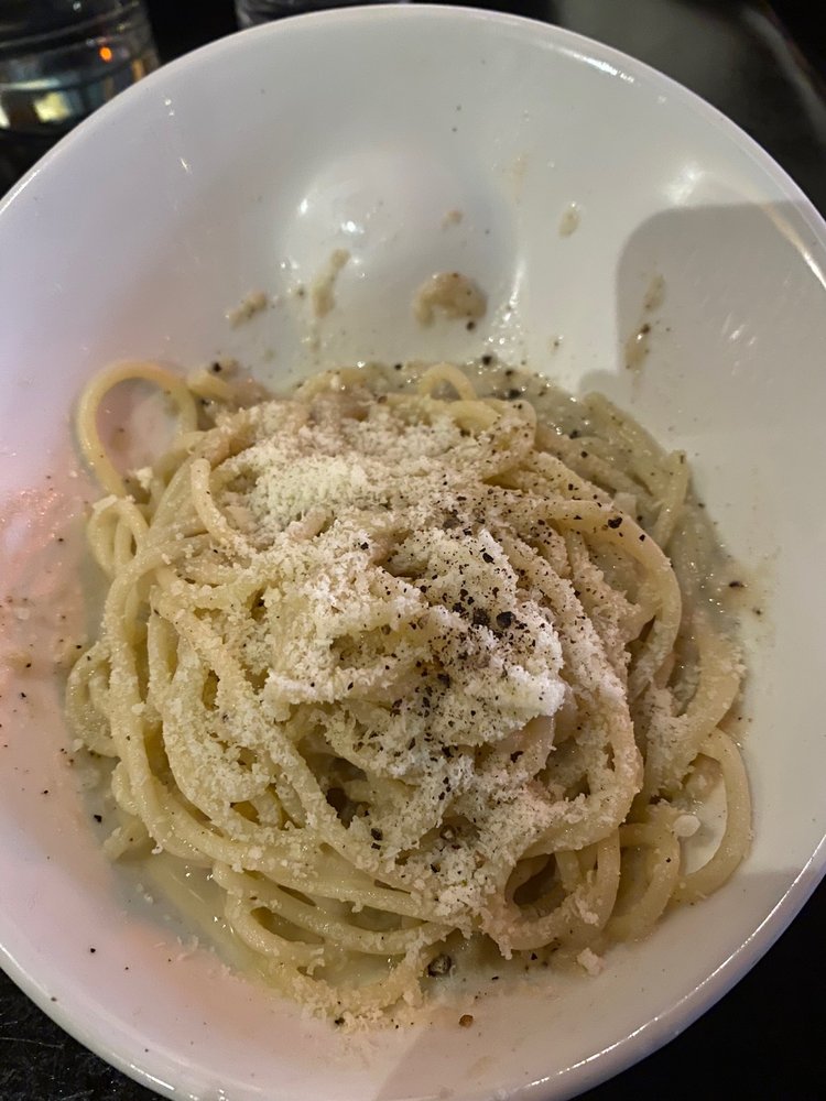 Tonnarelli Cacio e Pepe at Ideale