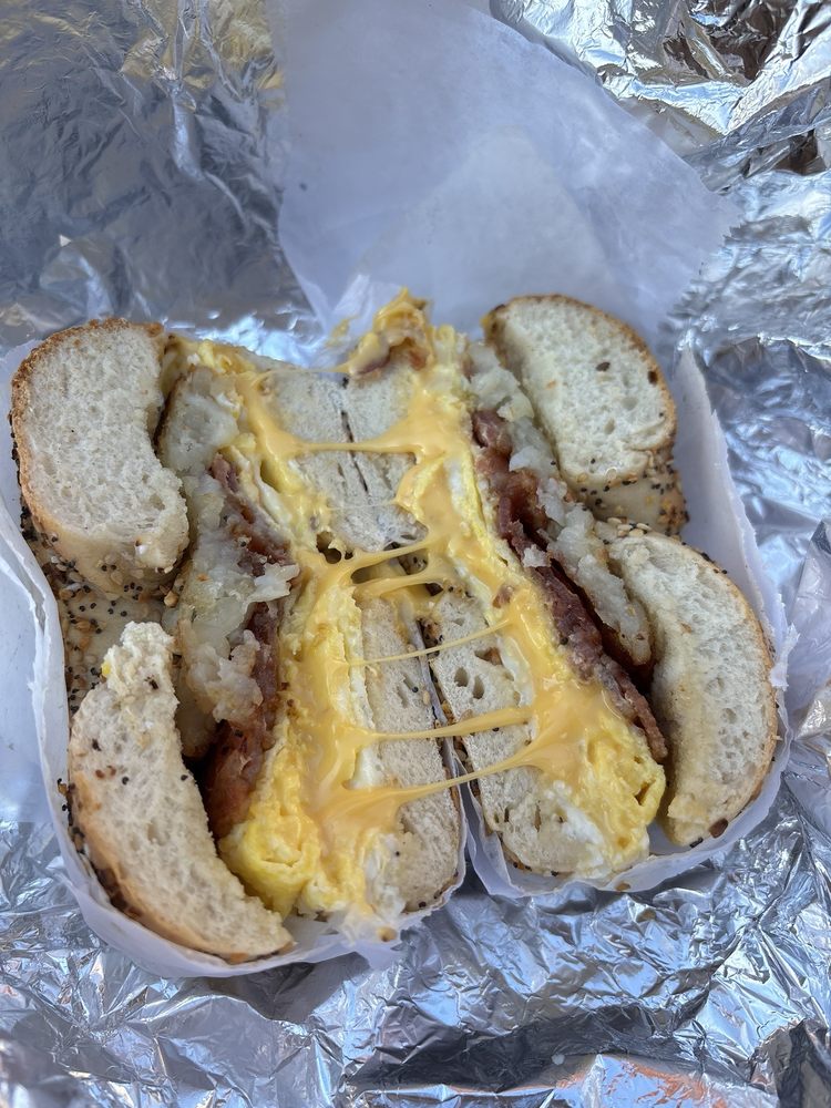 2 Eggs, Crispy Bacon and Cheese at Tompkins Square Bagels