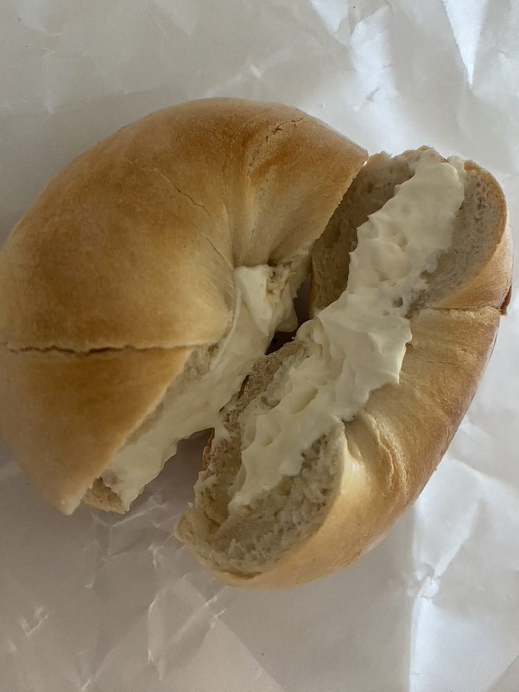 Bagel with Plain Cream Cheese at Shelsky's Brooklyn Bagels