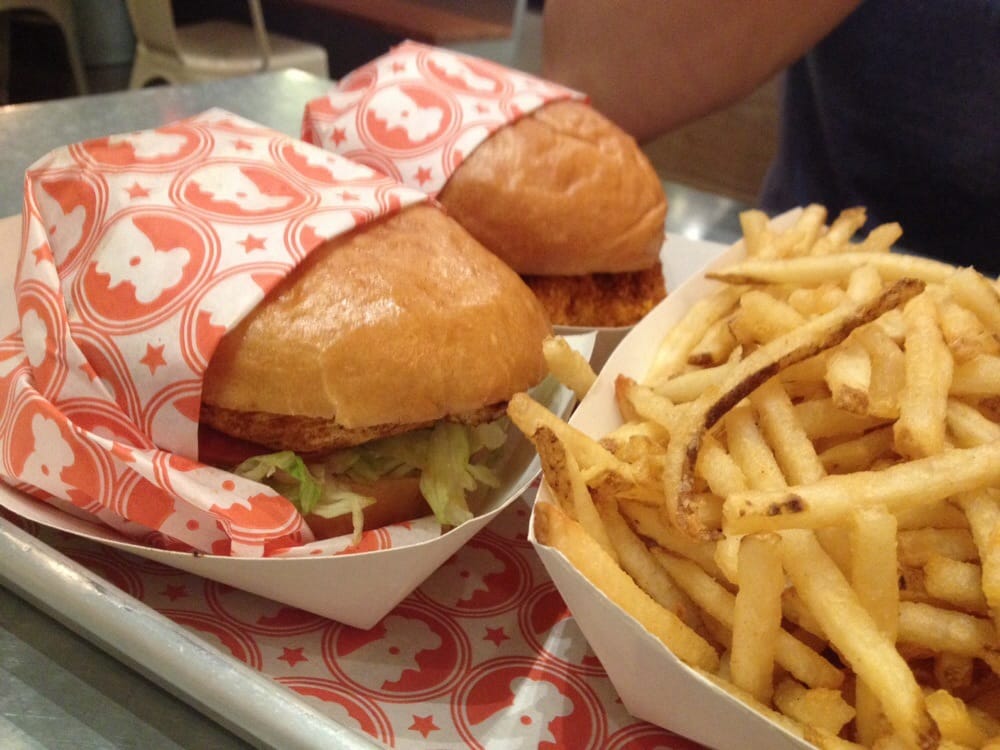 The Hot & Sweet Sandwich at Blue Ribbon Fried Chicken