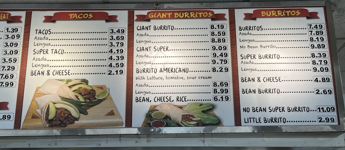 Carne Asada Super Burrito at Super Taqueria
