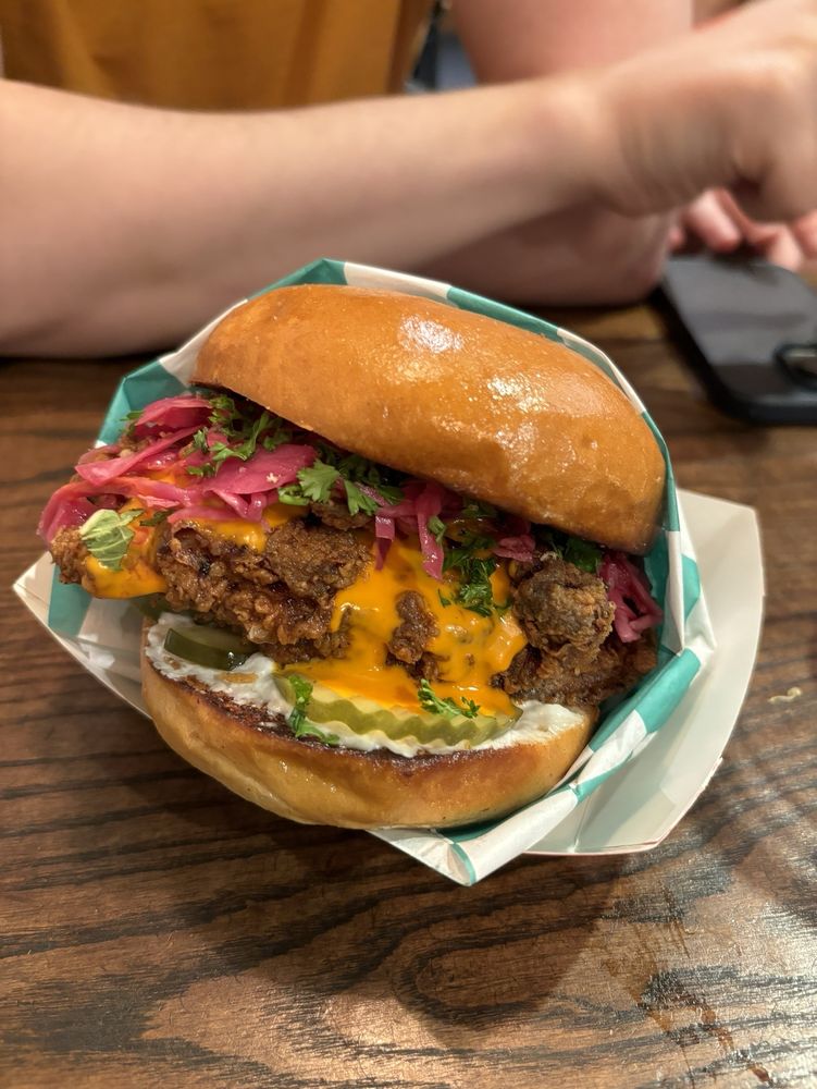 Piri Piri Fried Chicken Sandwich at Hen House NYC