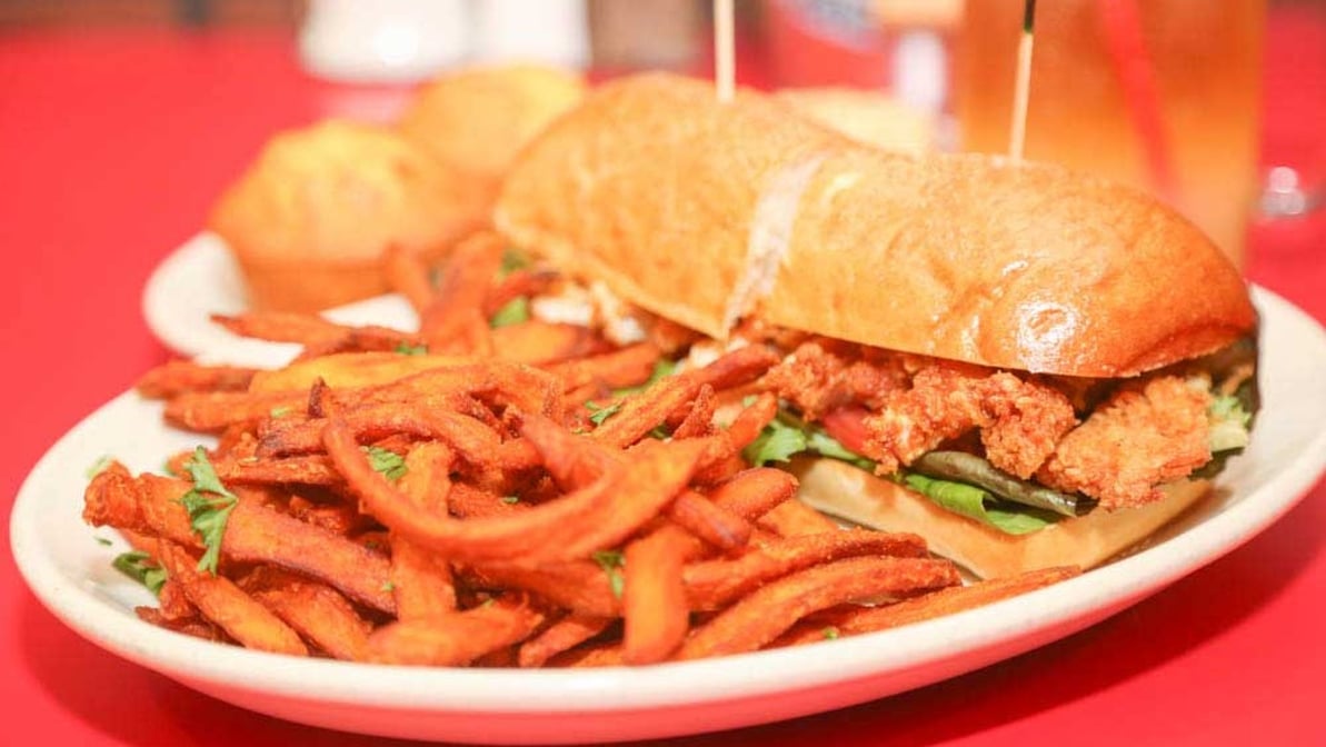 Fried Chicken Breast Sandwich at Hard Knox Cafe