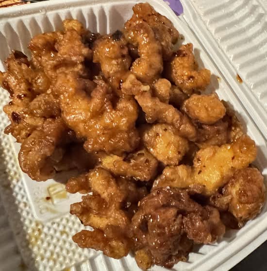 E9. Orange Chicken at China Rose