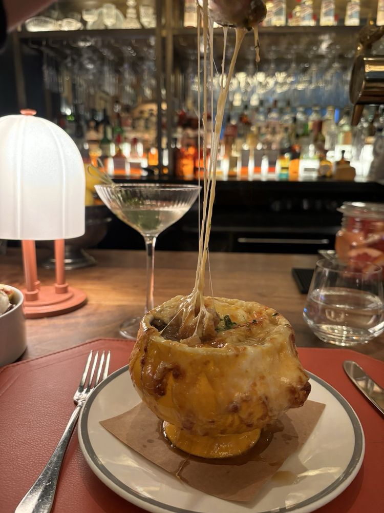 Our French Onion Soup at Quality Bistro
