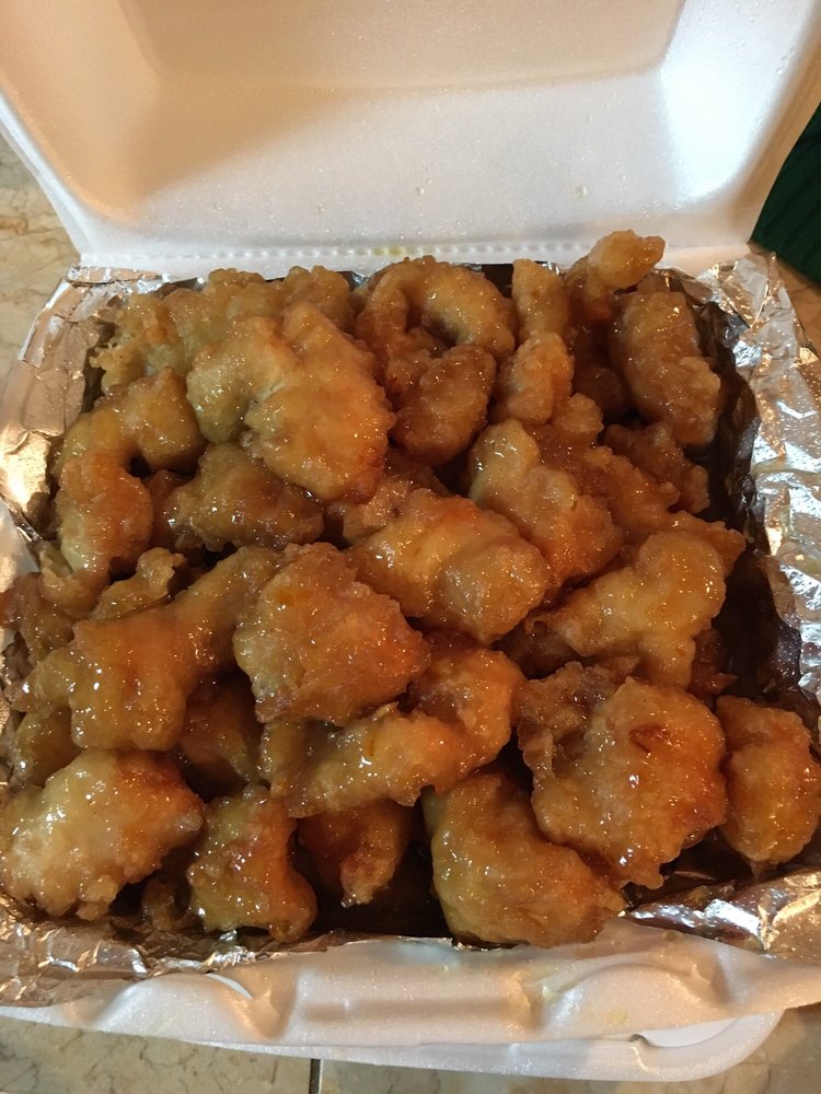 Orange Chicken at Golden Buddha