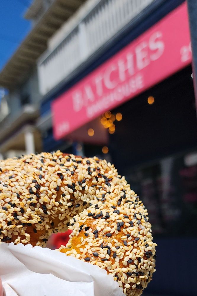 Bagel at Batches Bakehouse